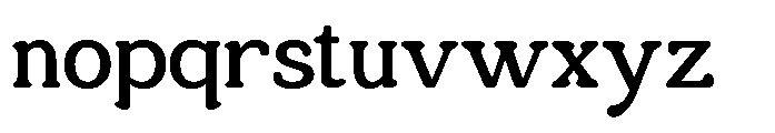 Wickborne Font LOWERCASE