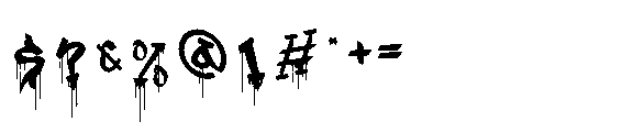 Wicked Paint Regular Font OTHER CHARS