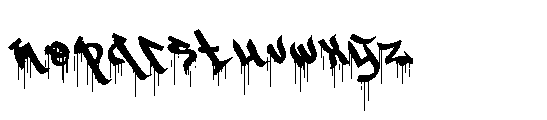 Wicked Paint Regular Font LOWERCASE