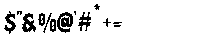 Wicked Veins Font OTHER CHARS
