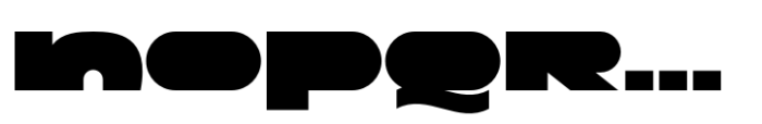 Wide Plump Font UPPERCASE