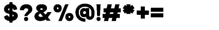 Wideform Font OTHER CHARS