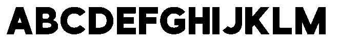 Wideform Font UPPERCASE