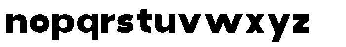 Wideform Font LOWERCASE