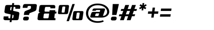 Widespread Bold Italic Font OTHER CHARS