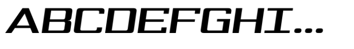 Widespread Medium Italic Font UPPERCASE