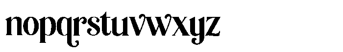 Widlething Font LOWERCASE