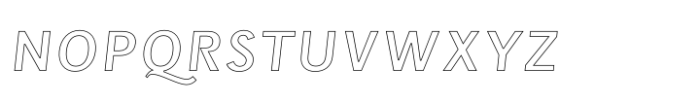 Wien Pro Unic Outl Oblique Font UPPERCASE