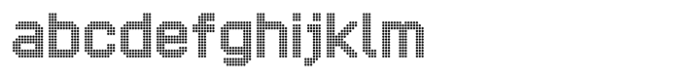 Wienerlinien Pro Dots Font LOWERCASE