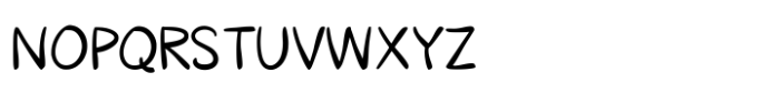 Wiggle Words Regular Font UPPERCASE