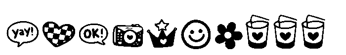 Wigly Love Doodles Font UPPERCASE