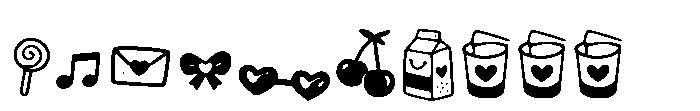 Wigly Love Doodles Font LOWERCASE