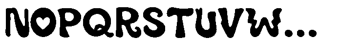 Wigly Love Regular Font UPPERCASE