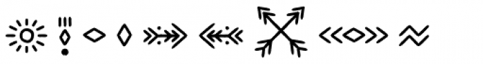 Wigwams Symbols Font LOWERCASE