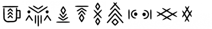 Wigwams Symbols Font LOWERCASE