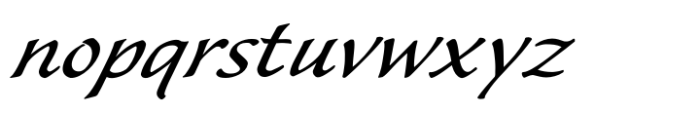 Wiki Expanded Italic Font LOWERCASE