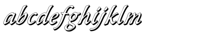 Wiki Italic Offset Font LOWERCASE