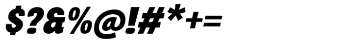 Wild Bounty Italic Font OTHER CHARS