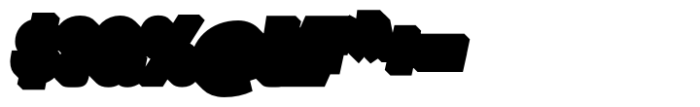 Wild Bounty Shadow Italic Font OTHER CHARS