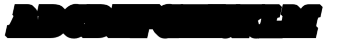 Wild Bounty Shadow Italic Font