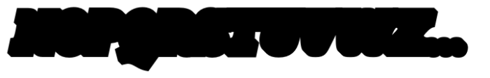 Wild Bounty Shadow Italic Font UPPERCASE