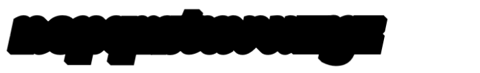 Wild Bounty Shadow Italic Font LOWERCASE
