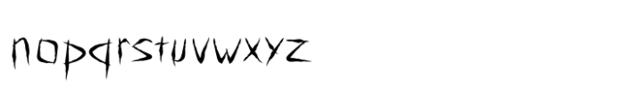 Wild Carved Font LOWERCASE