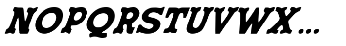 Wild Ranch Oblique Font LOWERCASE