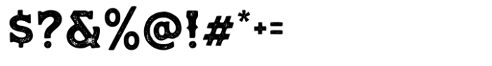 Wild Ranch Stamp Spur Font OTHER CHARS