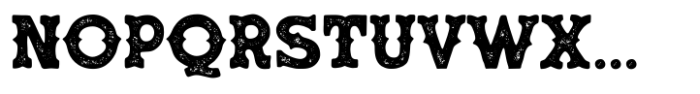 Wild Ranch Stamp Spur Font LOWERCASE