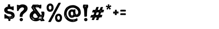Wild Ranch Stamp Font OTHER CHARS