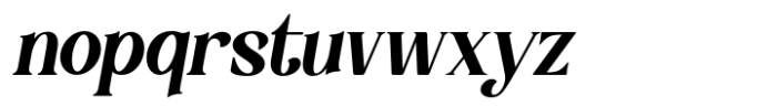Wild Rosette Italic Font LOWERCASE
