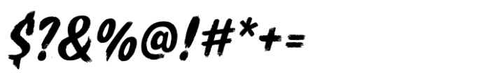 Wild Rush Font OTHER CHARS