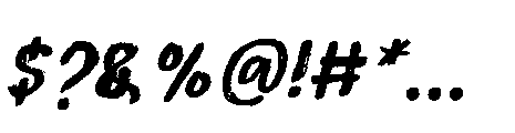 Wild Sheep Italic Font OTHER CHARS