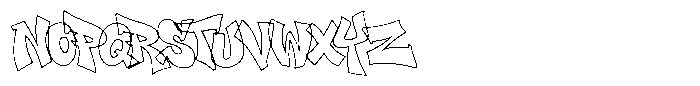 Wild Streets Graffiti Wild Streets-Line Regular Font UPPERCASE