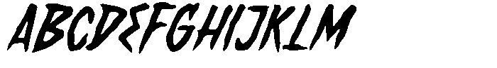 Wild Thunder Font UPPERCASE
