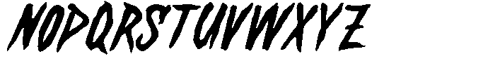 Wild Thunder Font UPPERCASE