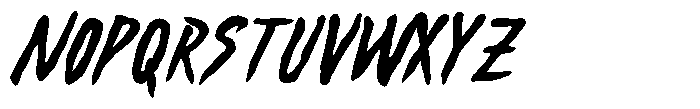 Wild Thunder Font LOWERCASE