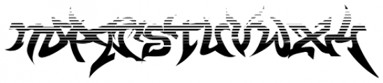 WildStyle Fade Font LOWERCASE