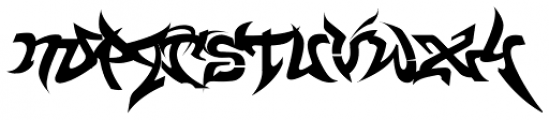WildStyle Fill Font LOWERCASE