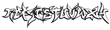 WildStyle Outline Font LOWERCASE