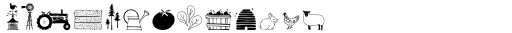 Wilderness and Home Collection Farm Doodles Font LOWERCASE