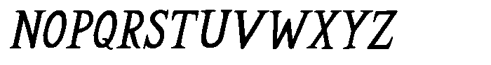 Wildrose Italic Font LOWERCASE
