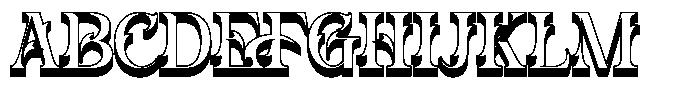 Wildtras 3 D Extrude Font UPPERCASE