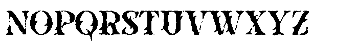 Wildtras Inkbleed Font LOWERCASE
