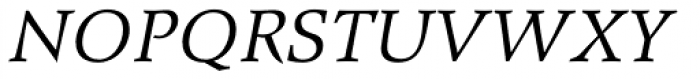 Wile Std Italic Font UPPERCASE