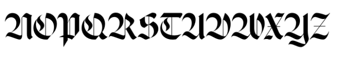 Wilfred Knights Regular Font UPPERCASE