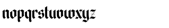 Wilfred Knights Regular Font LOWERCASE