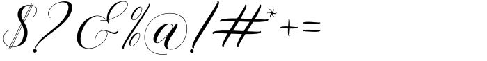 Willgets Calligraphy Font OTHER CHARS