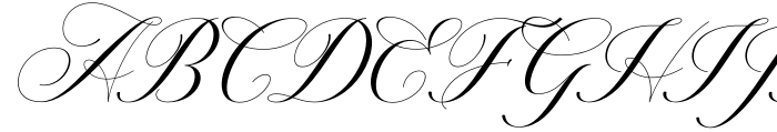 Willgets Calligraphy Font UPPERCASE